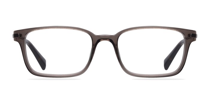 Dreamer Clear/Gray Acetate-metal Montures de lunettes de vue d'EyeBuyDirect