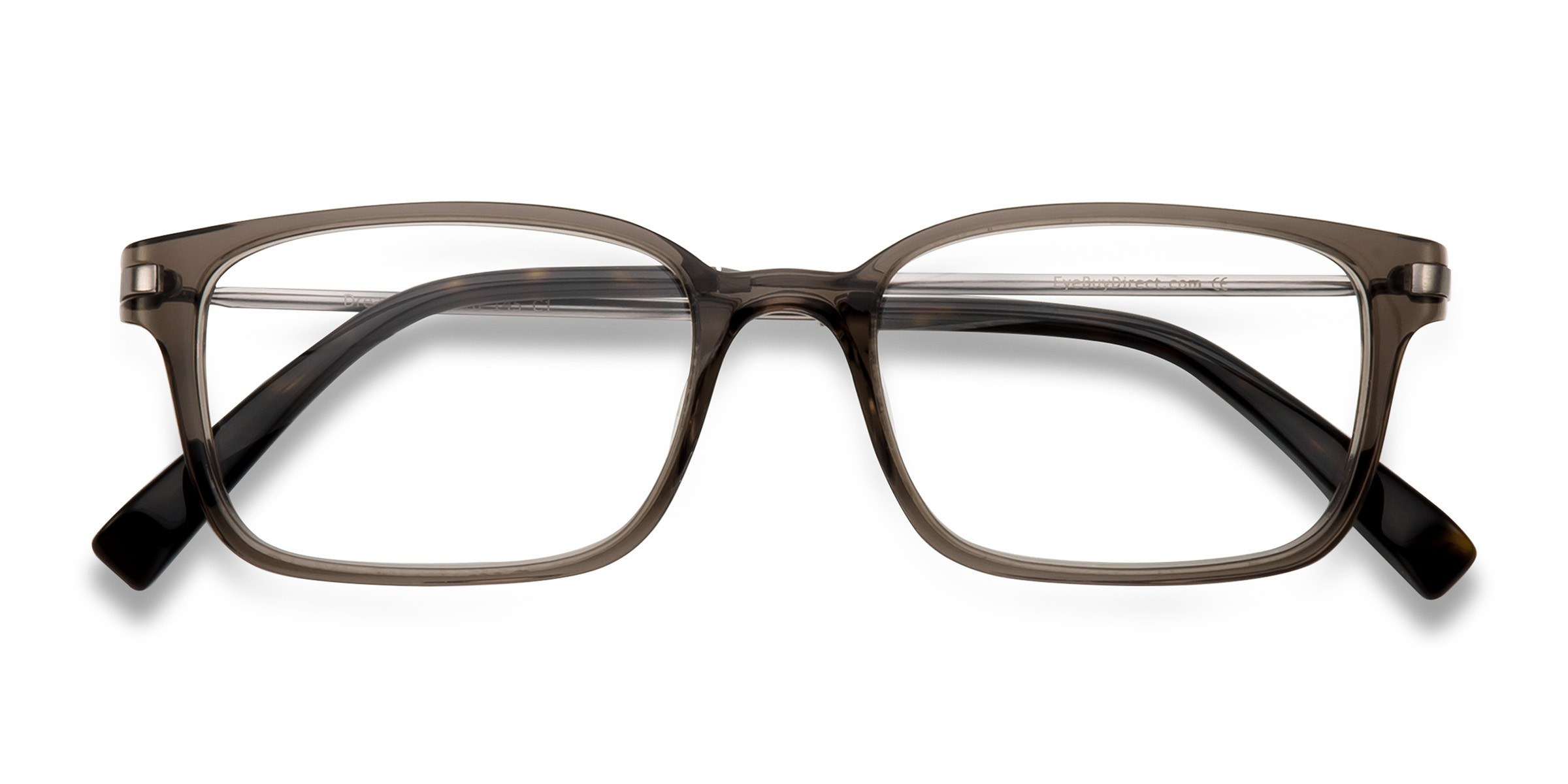Dreamer Rectangle Clear & Gray Full Rim Eyeglasses | Eyebuydirect