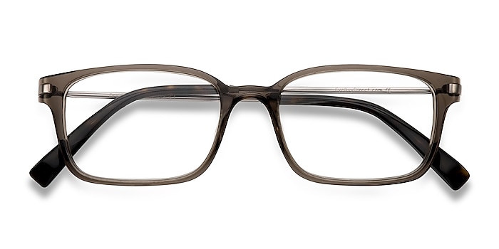 Clear/Gray Dreamer -  Designer Acetate, Metal Eyeglasses