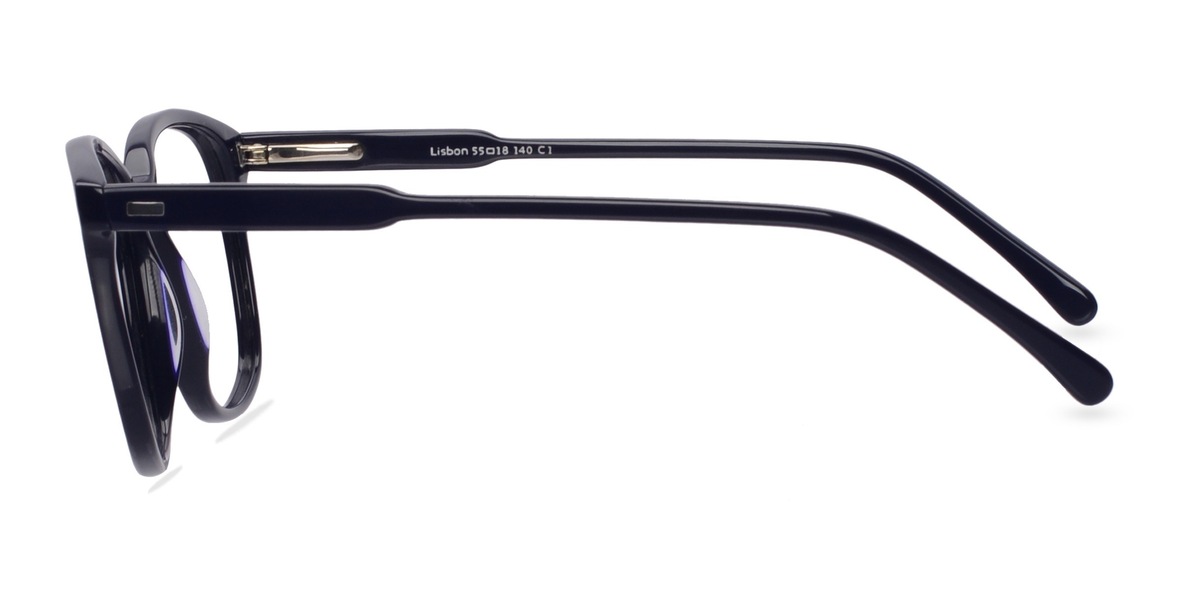 Lisbon Square Navy Full Rim Eyeglasses | Eyebuydirect