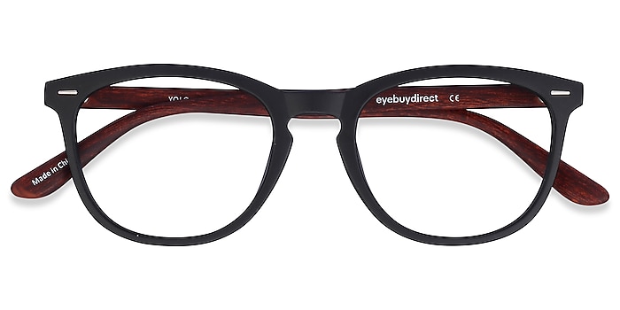 Black/Brown Yolo -  Geek Plastic Eyeglasses