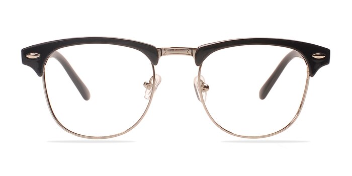 Coexist Black/Silver Plastic-metal Montures de lunettes de vue d'EyeBuyDirect