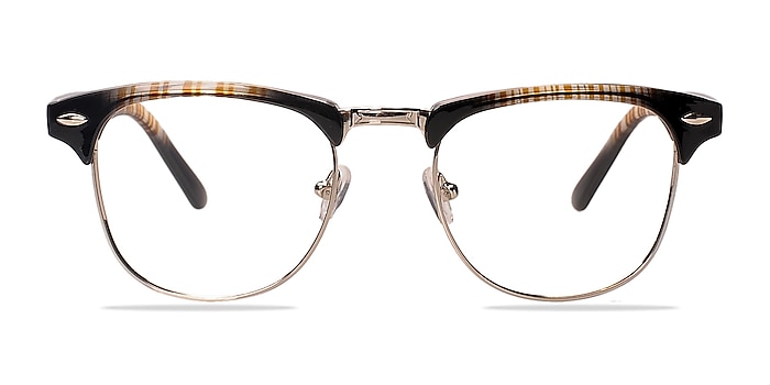 Coexist Brown/Silver Metal Eyeglass Frames from EyeBuyDirect