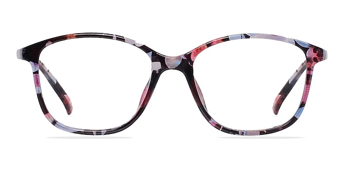 Saint Lou Red/Floral Plastic Eyeglass Frames from EyeBuyDirect