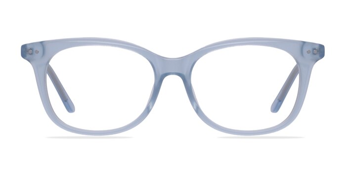 Brittany Clear Blue Acetate Eyeglass Frames from EyeBuyDirect