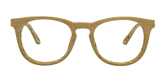 Providence Yellow Wood-texture Eyeglass Frames from EyeBuyDirect