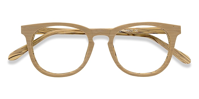 Yellow Providence -  Classic Wood Texture Eyeglasses