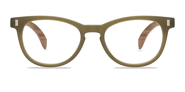 Sahara Matte Green Acetate Eyeglass Frames from EyeBuyDirect