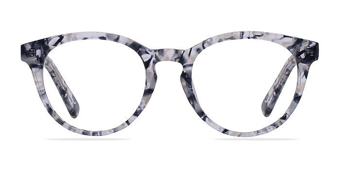 Stanford Blue/Floral Acetate Eyeglass Frames from EyeBuyDirect