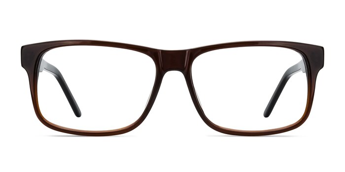 Sydney Brown Acetate Eyeglass Frames from EyeBuyDirect