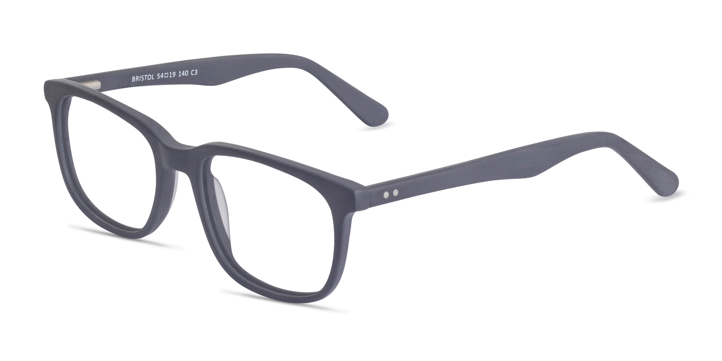 Bristol Rectangle Matte Navy Full Rim Eyeglasses Eyebuydirect