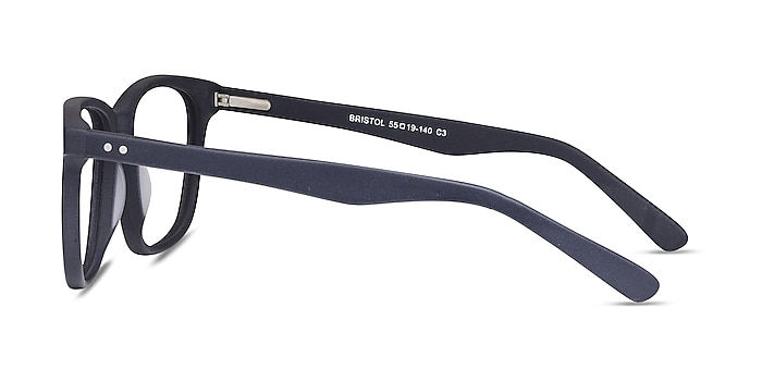 Bristol Matte Navy Acetate Eyeglass Frames from EyeBuyDirect