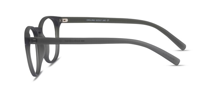 Chilling Matte Gray Plastic Eyeglass Frames from EyeBuyDirect