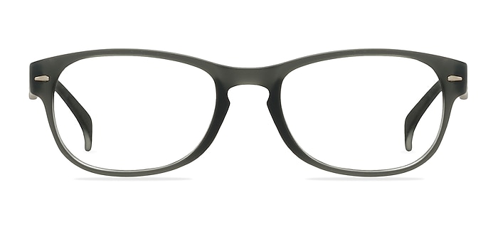 Echo Matte Gray Plastic Eyeglass Frames from EyeBuyDirect