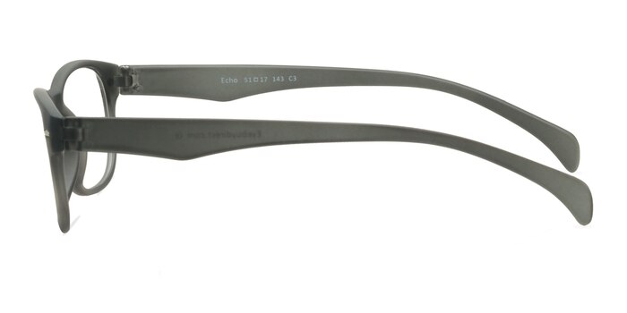 Echo Matte Gray Plastique Montures de lunettes de vue d'EyeBuyDirect