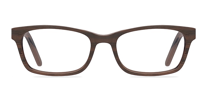 Mesquite Brun Wood-texture Montures de lunettes de vue d'EyeBuyDirect