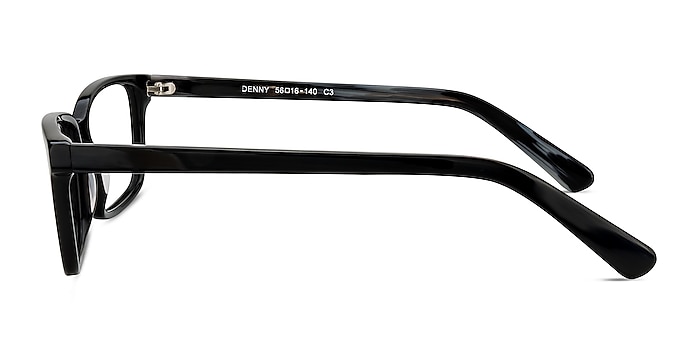 Denny Black/Gray Acétate Montures de lunettes de vue d'EyeBuyDirect