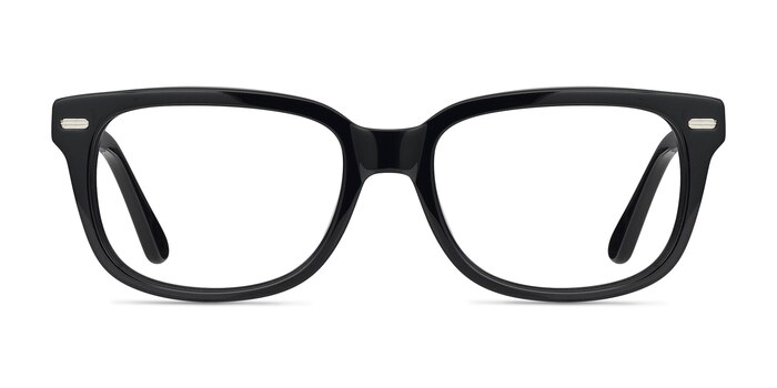 Little John Black Acetate Eyeglass Frames from EyeBuyDirect