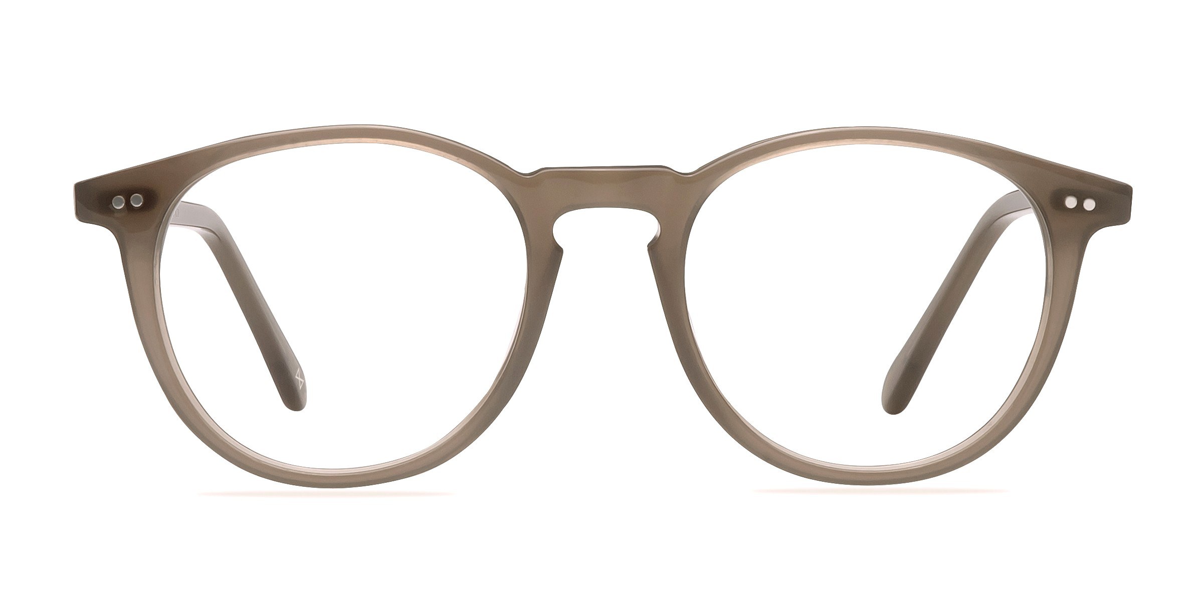 Prism Round Taupe Full Rim Eyeglasses | Eyebuydirect