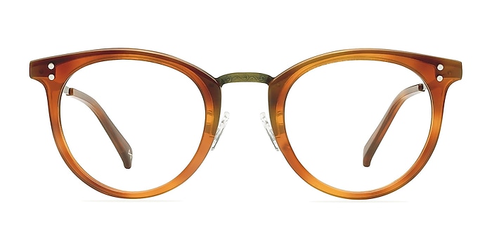 Nostalgia Cinnamon Acetate Eyeglass Frames from EyeBuyDirect