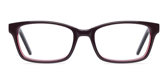 Velvet Purple/Black Acetate Eyeglass Frames from EyeBuyDirect