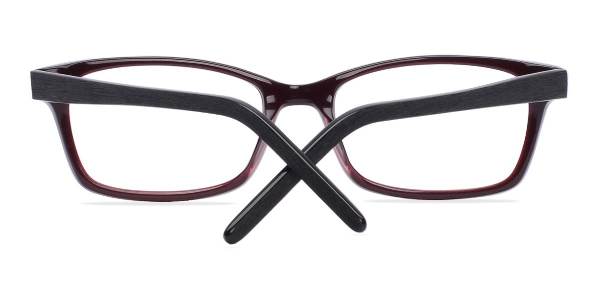 Velvet Rectangle Purple & Black Glasses for Women | Eyebuydirect