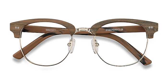 Brown/Golden Concorde -  Fashion Acetate, Metal Eyeglasses