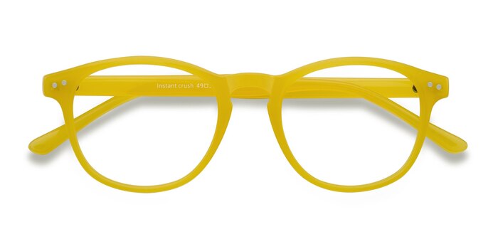 Yellow Instant Crush -  Fashion Plastic Eyeglasses