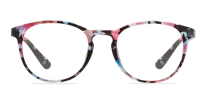 Muse Pink Floral Plastique Montures de lunettes de vue d'EyeBuyDirect