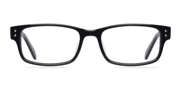 Focus Noir Acétate Montures de lunettes de vue d'EyeBuyDirect