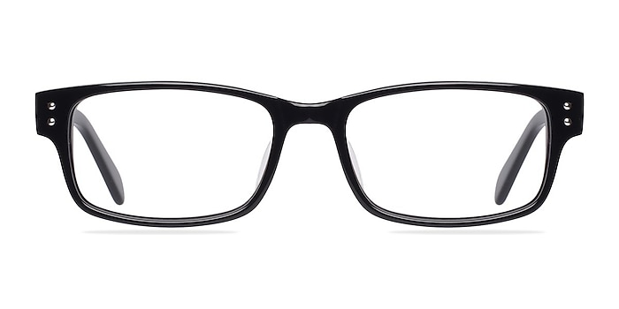 Focus Black Acetate Eyeglass Frames from EyeBuyDirect