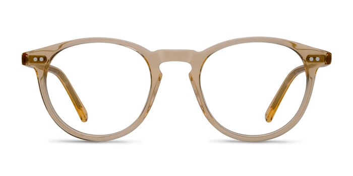 Kyoto  Clear Yellow  Acetate Eyeglass Frames from EyeBuyDirect
