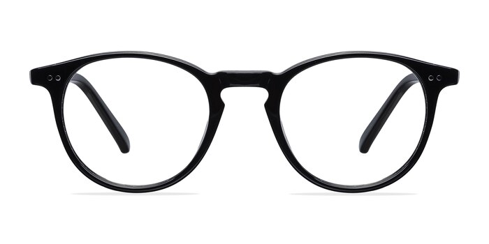 Kyoto  Black  Acetate Eyeglass Frames from EyeBuyDirect