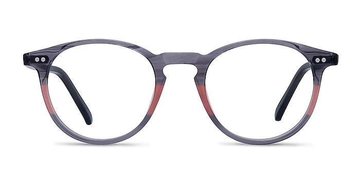 Kyoto Gray Clear Acetate Eyeglass Frames from EyeBuyDirect