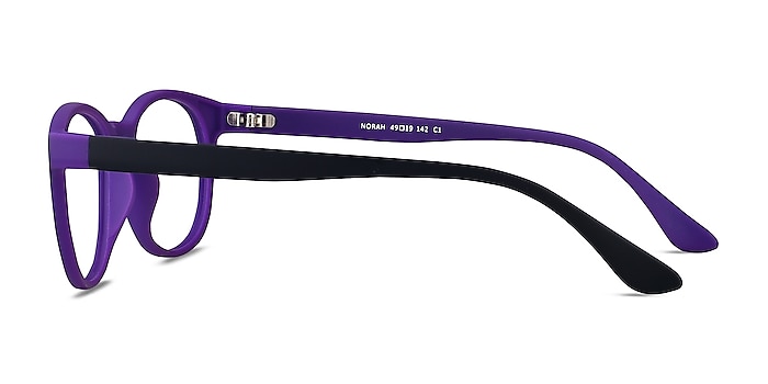Norah Matte Black/Purple Plastique Montures de lunettes de vue d'EyeBuyDirect