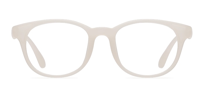 Norah Matte White  Plastic Eyeglass Frames from EyeBuyDirect