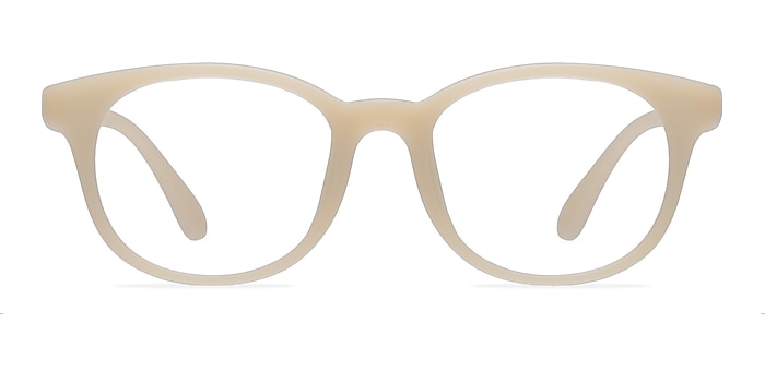 Norah Matte Beige Plastique Montures de lunettes de vue d'EyeBuyDirect