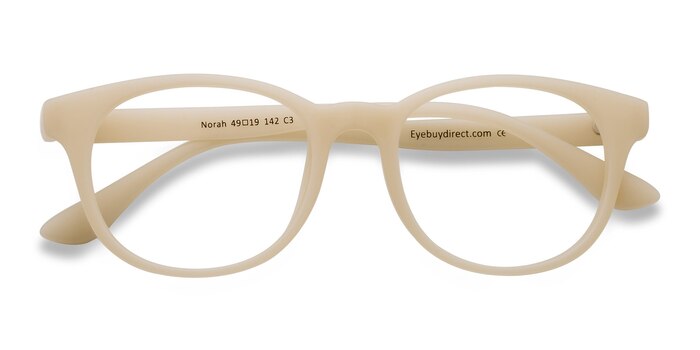 Matte Beige Norah -  Classic Plastic Eyeglasses