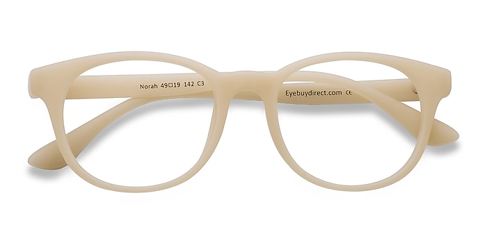Matte Beige Norah -  Classic Plastic Eyeglasses