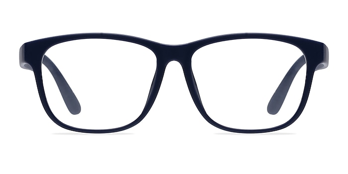 Milo Matte Navy Plastique Montures de lunettes de vue d'EyeBuyDirect
