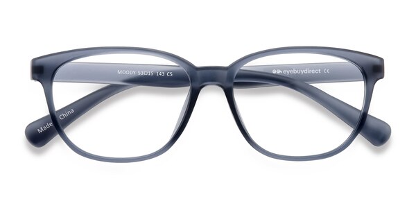 Moody prescription eyeglasses (Matte Gray)