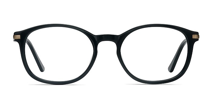 New Bedford Noir Acétate Montures de lunettes de vue d'EyeBuyDirect