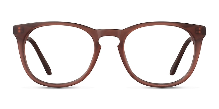 Providence Matte Brown Acétate Montures de lunettes de vue d'EyeBuyDirect