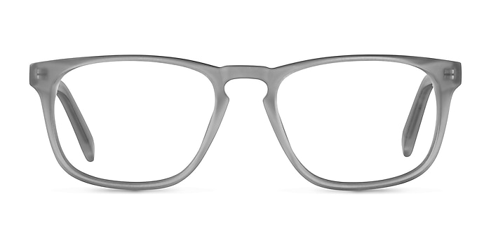 Rhode Island Matte Gray Acetate Eyeglass Frames from EyeBuyDirect