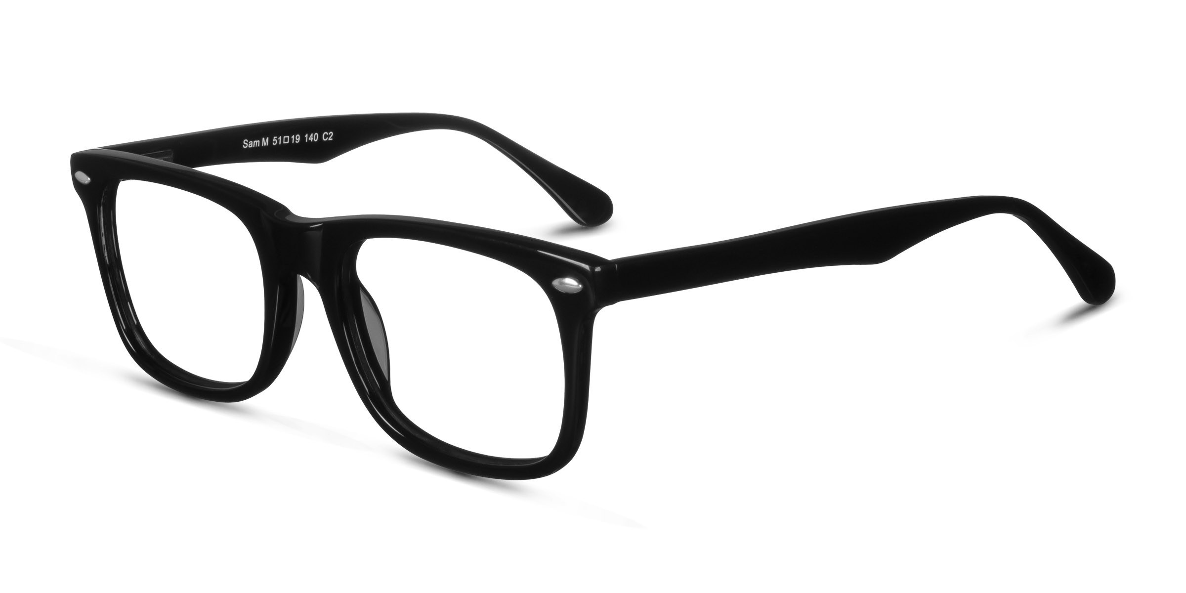 Sam Square Black Full Rim Eyeglasses Eyebuydirect 9072