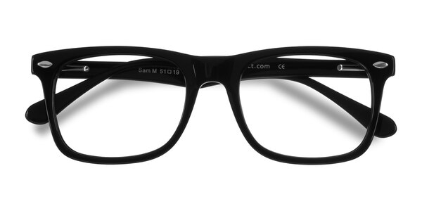 Sam prescription eyeglasses (Black) - 17593 - Eyeglasses Be bold with Sam in black. This style is no-nonsen sku 17593
