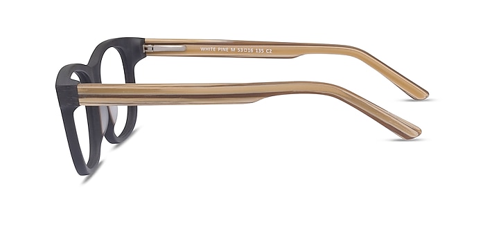 White Pine Noir Acétate Montures de lunettes de vue d'EyeBuyDirect