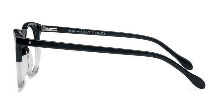 Escapee Black & Clear  Acetate Eyeglass Frames from EyeBuyDirect