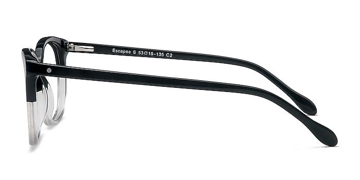 Escapee Black & Clear  Acetate Eyeglass Frames from EyeBuyDirect