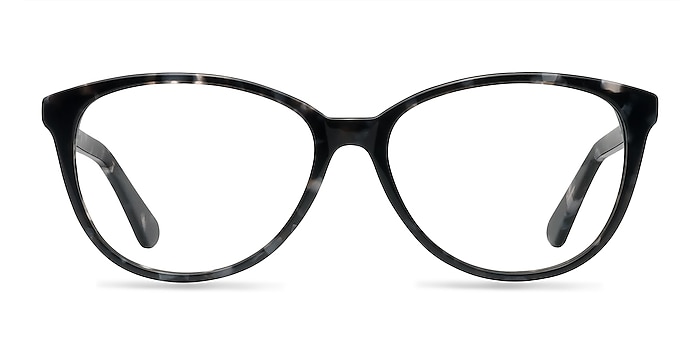 Hepburn Gray Floral Acétate Montures de lunettes de vue d'EyeBuyDirect